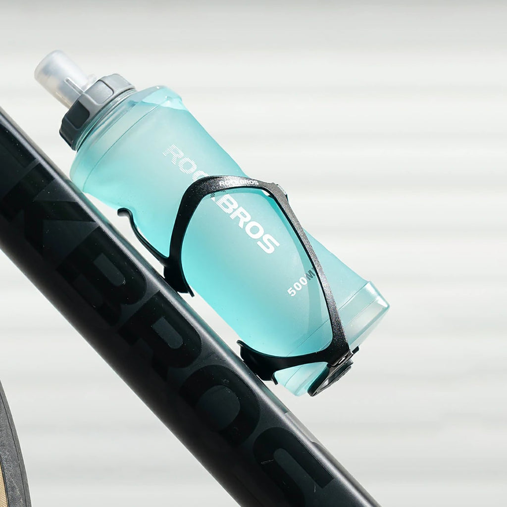 Rockbros 350017002 minkšta bėgimo vandeni kolba 500 ml - šviesiai mėlyna -- Sports Water Bottles