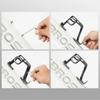 Rockbros BBC2504 Ultralegvasis aliuminio butelio laikiklis - juodas -- Bicycle Bottle Cages