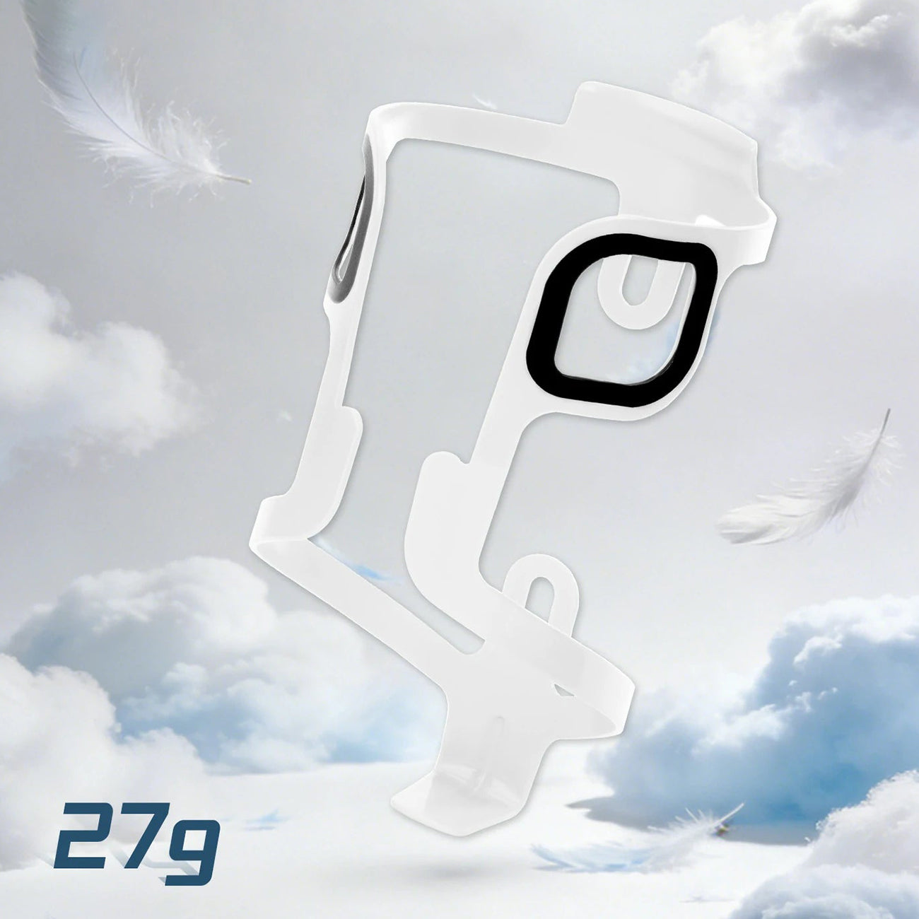 Rockbros BBC2504 Ultralegvasis aliuminio butelio laikiklis - baltas -- Bicycle Bottle Cages