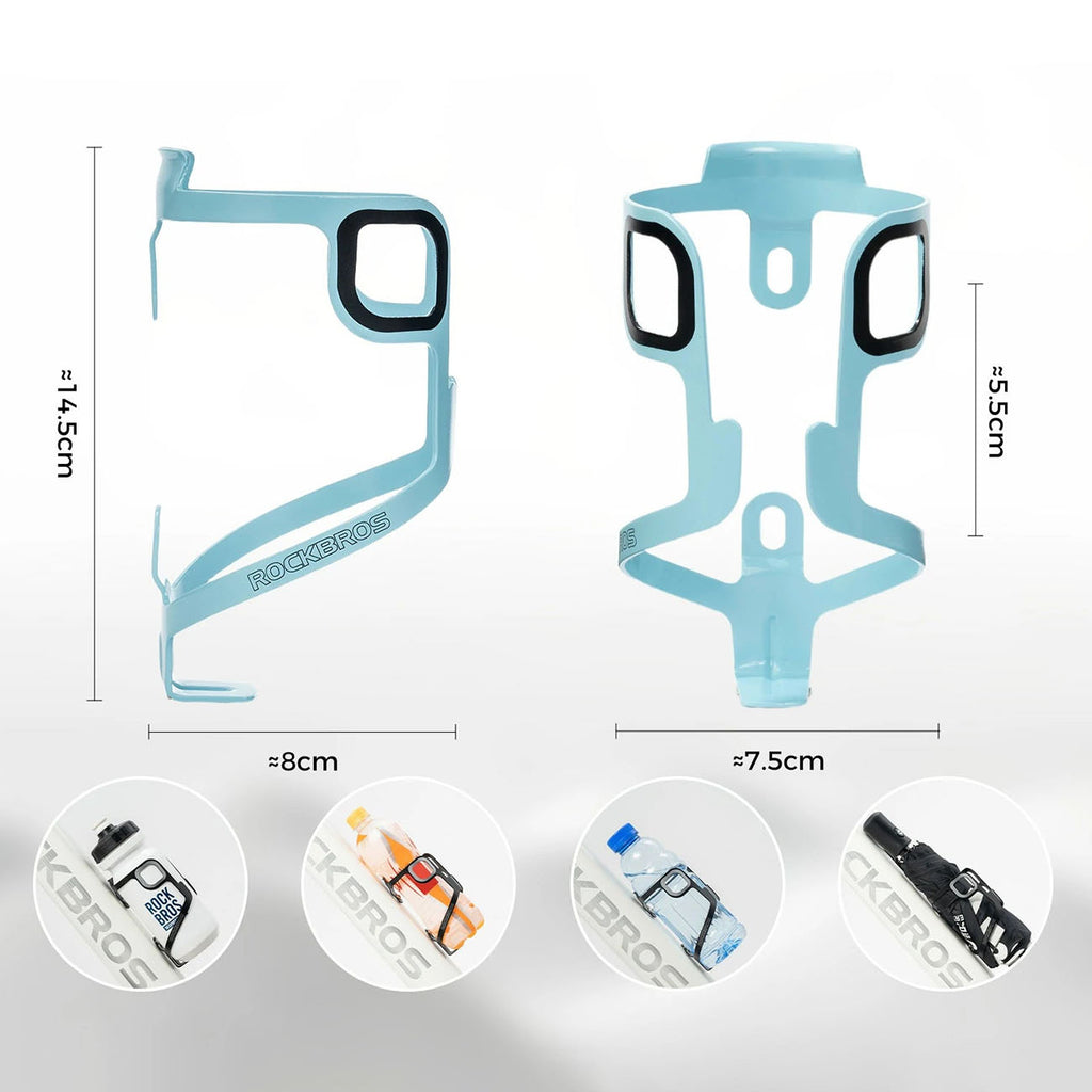 Rockbros BBC2504 Ultralegvasis aliuminio butelio laikiklis - mėlynas -- Bicycle Bottle Cages