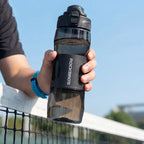 Rockbros S550H-1 700 ml šiluminis butelis su magnetiniu laikikiu ir tvirtinimo juostele - juodas -- Cycling Accessories