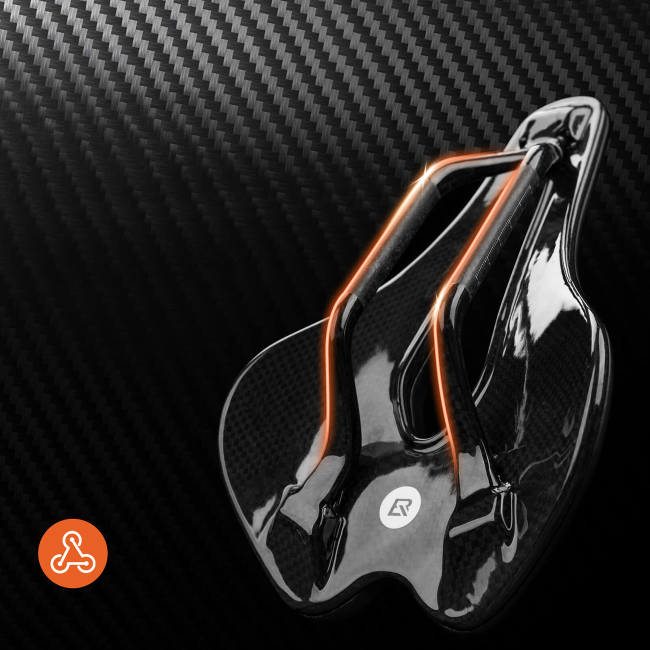 Rockbros LF0214 Anatominis 3D Vandentvarus Dviračio Balna - Juodas -- Bicycle Saddles
