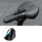 Rockbros 8182 miesto dviračio balna, patogus, anatominis - juodas -- Bicycle Saddles
