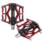 Rockbros JT201012LR 2010-12L Aliuminio platformos dviračio pedalai - raudoni -- Cycling Accessories