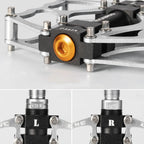 Rockbros JT201012LS 2010-12L Aliuminio platformos dviračio pedalai - sidabriniai -- Cycling Accessories