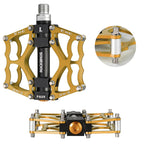 Rockbros JT201012LG 2010-12L Aliuminio platformos dviračio pedalai - auksiniai -- Cycling Accessories