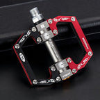 Rockbros 2010-12SBKR Aliuminio dviračio pedalai su sandariais guoliais - juodai ir raudoni -- Cycling Accessories