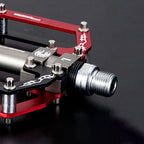 Rockbros 2010-12SBKR Aliuminio dviračio pedalai su sandariais guoliais - juodai ir raudoni -- Cycling Accessories