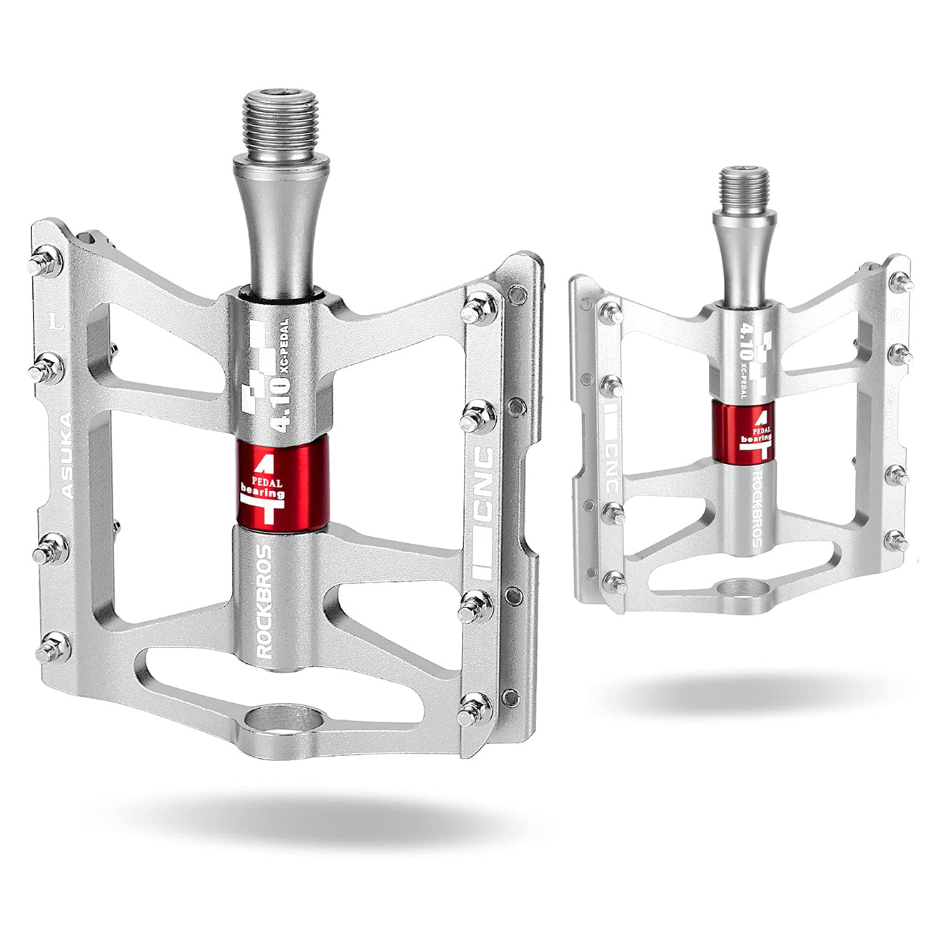 Rockbros JT410 4.10 4 Rutulių Dviračio Pedalai - Sidabriniai -- Cycling Accessories