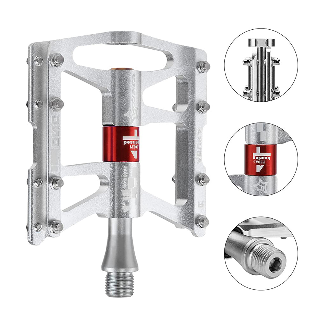 Rockbros JT410 4.10 4 Rutulių Dviračio Pedalai - Sidabriniai -- Cycling Accessories