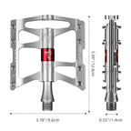 Rockbros JT410 4.10 4 Rutulių Dviračio Pedalai - Sidabriniai -- Cycling Accessories