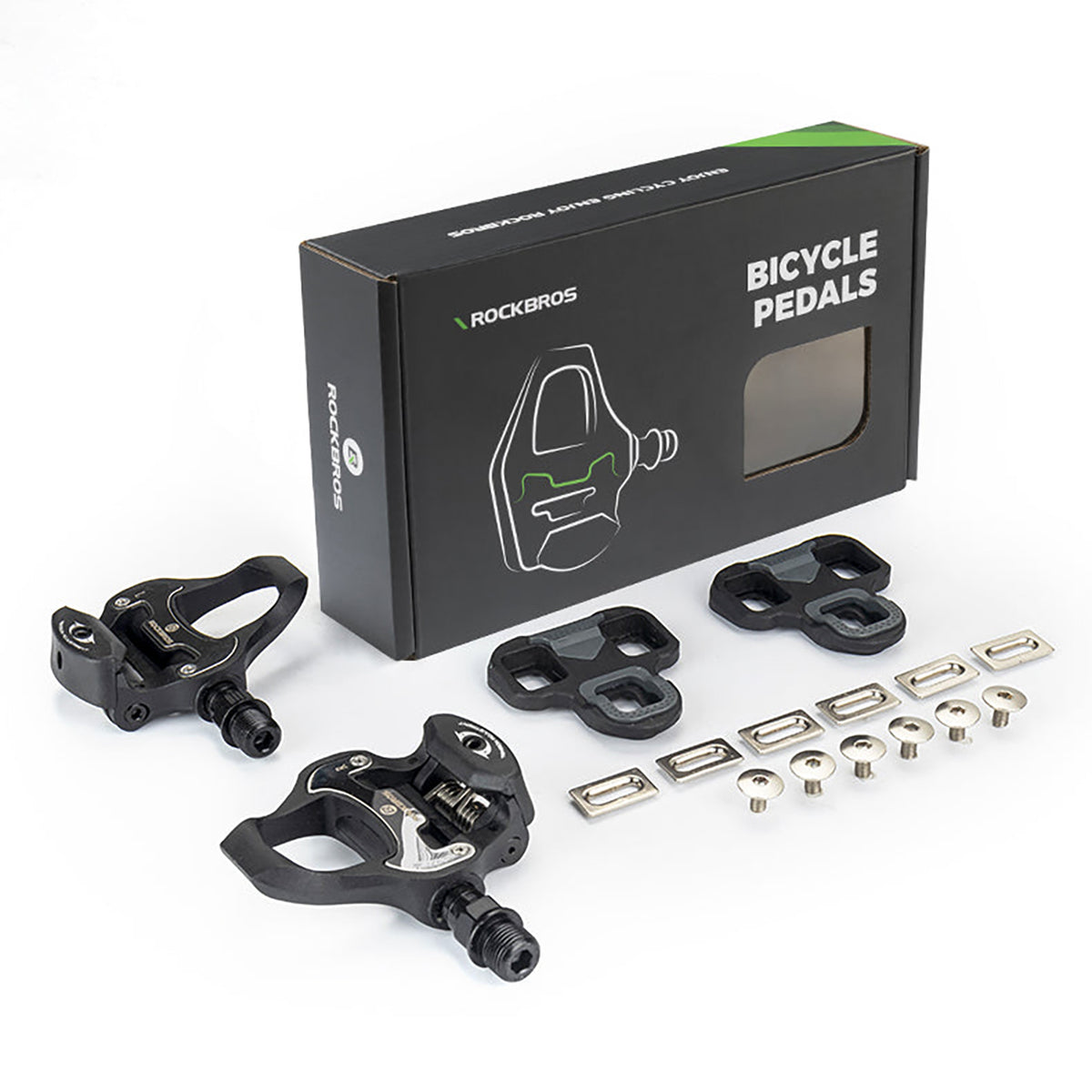 Rockbros LP-R pedalų flekai, LOOK sistema - juoda -- Bicycle Cleats
