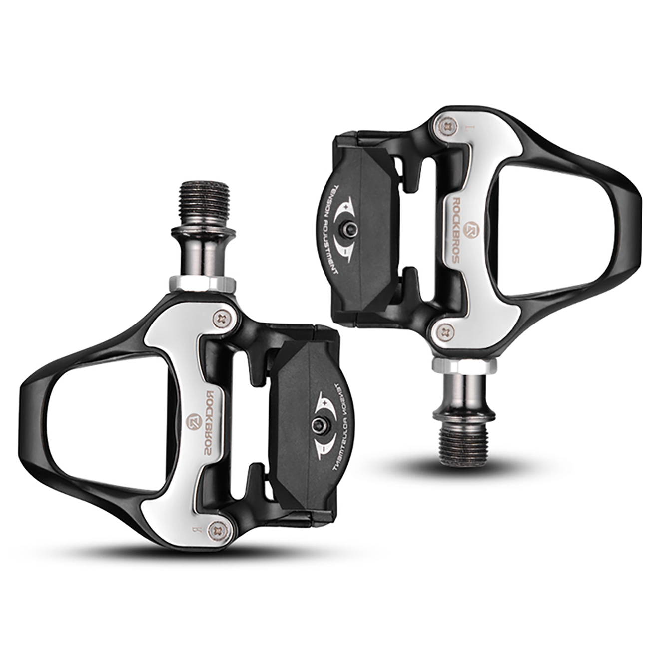 Rockbros LP-RD2BK SPD sistemos pedalų flekai - juoda -- Bicycle Cleats