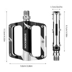 Rockbros K306-BK MTB Aliuminio Dviračio Pedalai - Juodi -- Cycling Accessories
