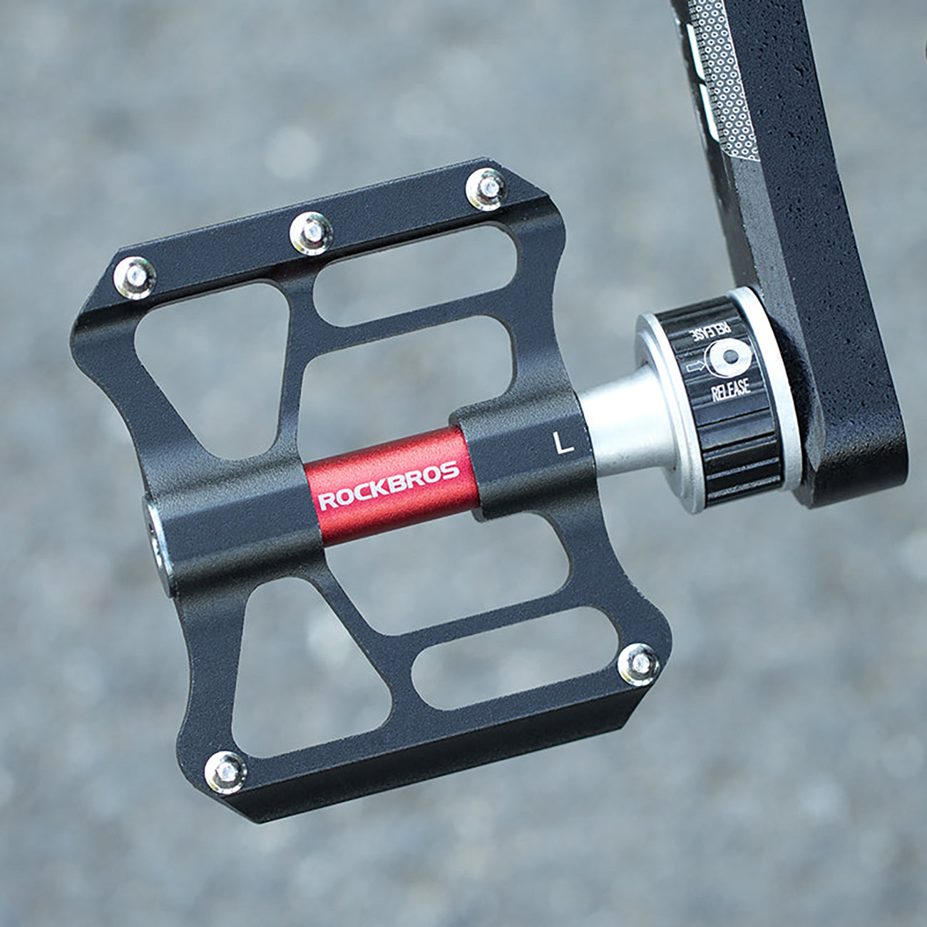 Rockbros K3462F-BK Atskirtieji Greito Uždarymo Dviračio Pedalai - Juodi -- Cycling Accessories