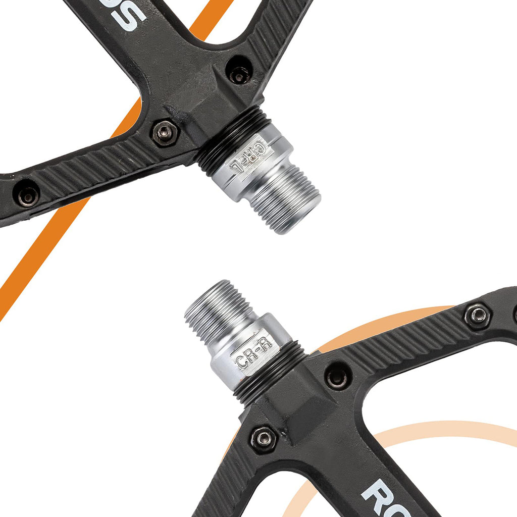 Rockbros 2018-12A Nailoniniai Dviračio Pedalai - Juodi -- Cycling Accessories