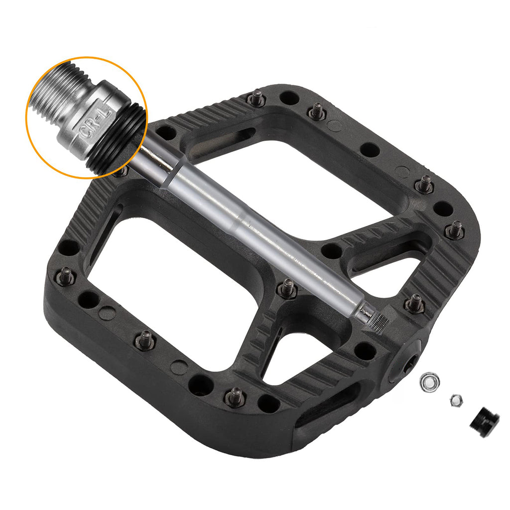 Rockbros 2018-12A Nailoniniai Dviračio Pedalai - Juodi -- Cycling Accessories