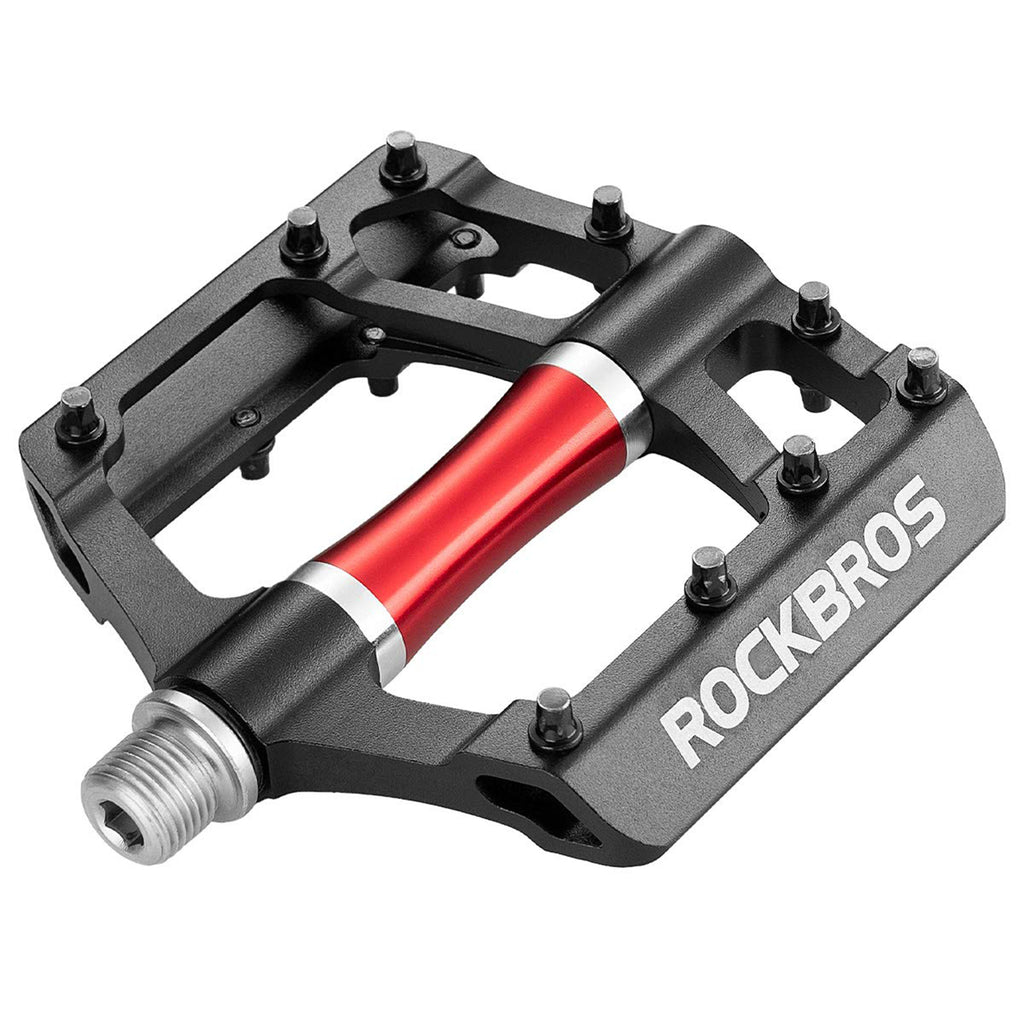 Rockbros 2020-12CBK Platforminiai aliuminio dviračio pedalai - juodas -- Cycling Accessories
