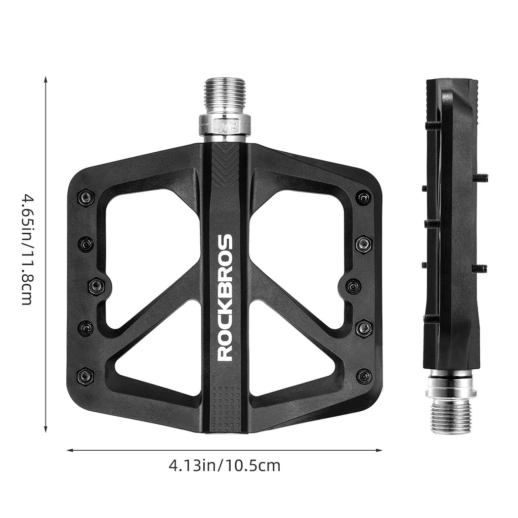 Rockbros M906 nailoniniai dviračio pedalai - Juodi -- Cycling Accessories