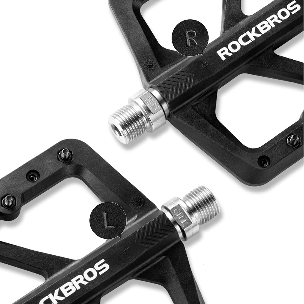 Rockbros M906 nailoniniai dviračio pedalai - Juodi -- Cycling Accessories