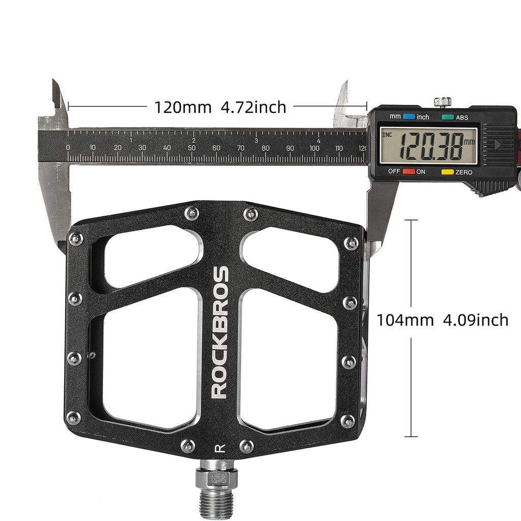 Rockbros K399-BK plati platformo dviračio pedalai - Juodi -- Cycling Accessories