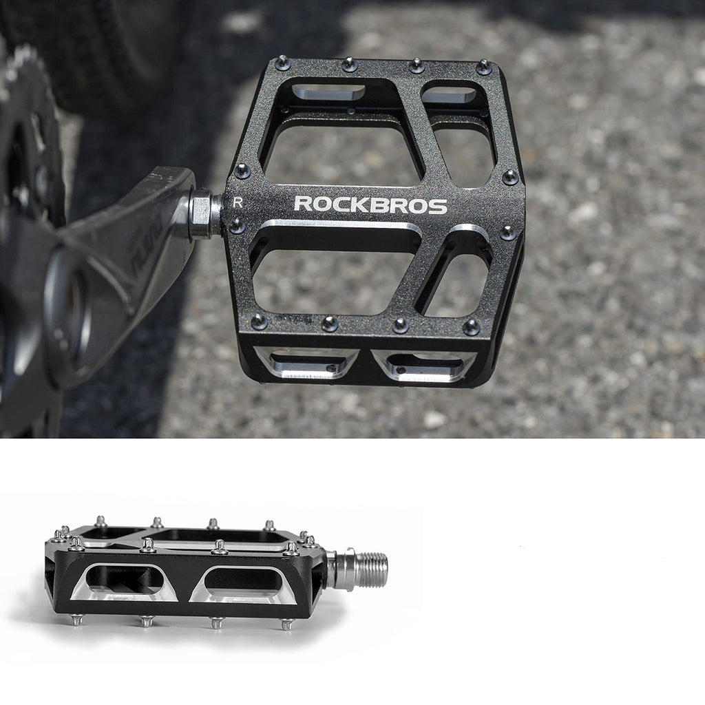 Rockbros K399-BK plati platformo dviračio pedalai - Juodi -- Cycling Accessories