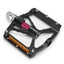 Rockbros K307PT aliuminio atspindintys platforminiai dviračio pedalai - Juodi -- Cycling Accessories