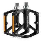 Rockbros K371 atspindintys aliuminio dviračio pedalai su sandariais guoliais - juodi -- Cycling Accessories