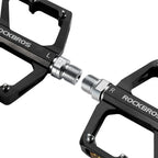 Rockbros K371 atspindintys aliuminio dviračio pedalai su sandariais guoliais - juodi -- Cycling Accessories