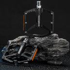 Rockbros K371 atspindintys aliuminio dviračio pedalai su sandariais guoliais - juodi -- Cycling Accessories