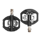 Rockbros M108 nailono pusiau užrakinami dvipusiai dviračio pedalai - juodi -- Bicycle Locks