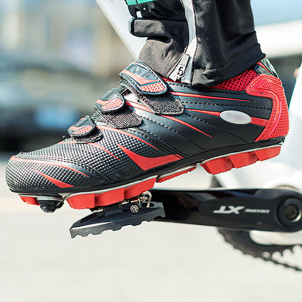 Rockbros M108 nailono pusiau užrakinami dvipusiai dviračio pedalai - juodi -- Bicycle Locks