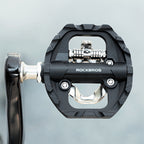 Rockbros M108 nailono pusiau užrakinami dvipusiai dviračio pedalai - juodi -- Bicycle Locks