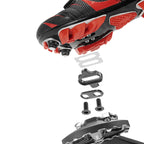 Rockbros M108 nailono pusiau užrakinami dvipusiai dviračio pedalai - juodi -- Bicycle Locks