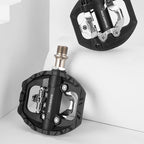Rockbros M108 nailono pusiau užrakinami dvipusiai dviračio pedalai - juodi -- Bicycle Locks