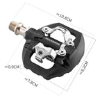 Rockbros M108 nailono pusiau užrakinami dvipusiai dviračio pedalai - juodi -- Bicycle Locks