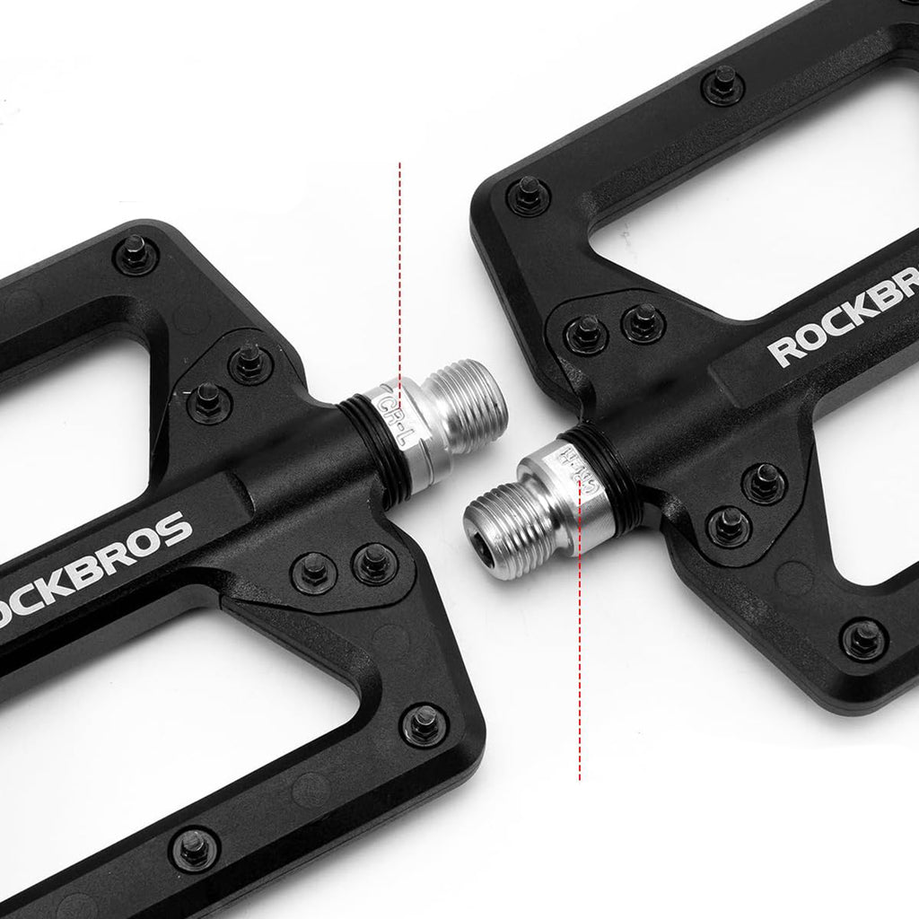 Rockbros 2022-12A nailono dviračio pedalai - juodi -- Cycling Accessories