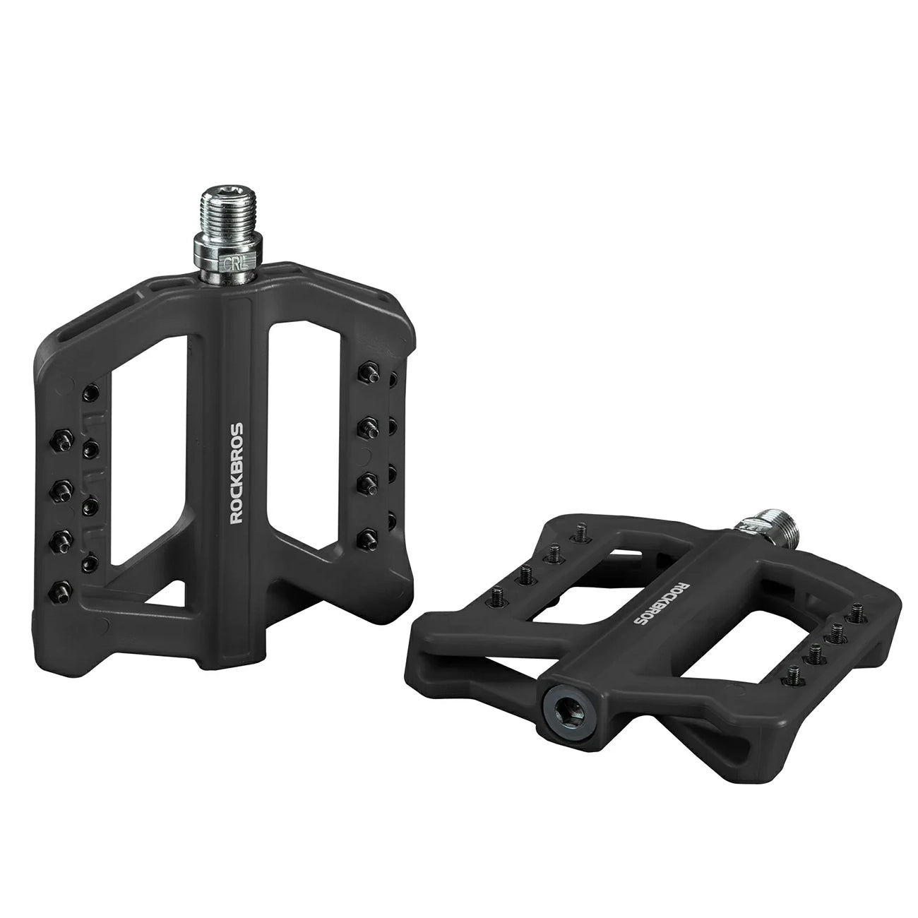 Rockbros RK01 nailono dviračio pedalai - juodi -- Cycling Accessories
