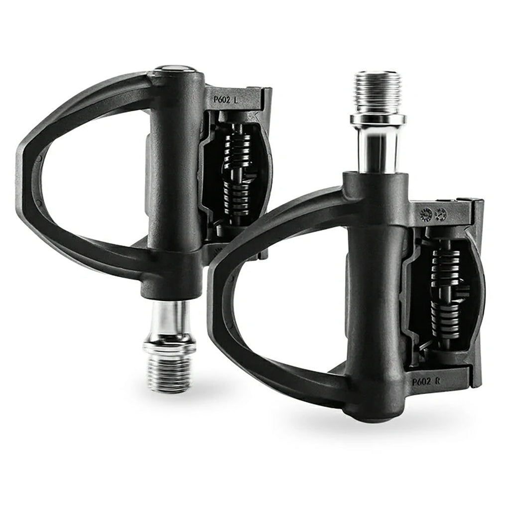 Rockbros P602 9/16" dviračio pedalai su SPD-SL sistema - juodi -- Bicycle Cleats