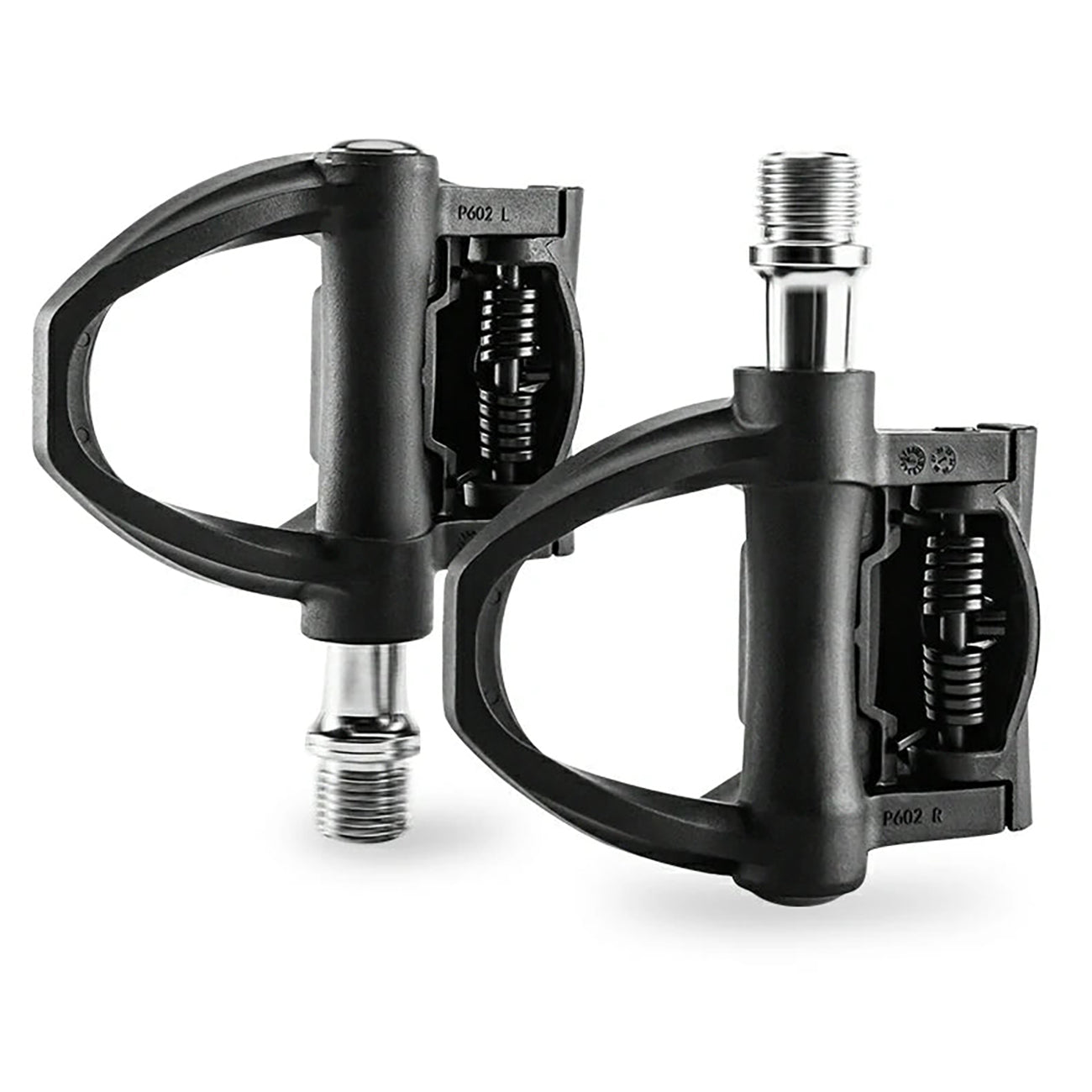 Rockbros P602 9/16" dviračio pedalai su SPD-SL sistema - juodi -- Bicycle Cleats