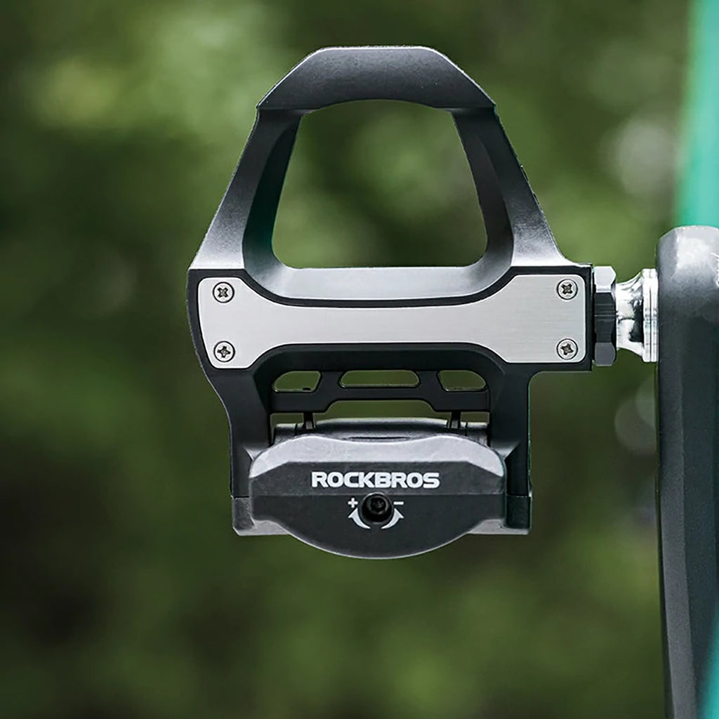 Rockbros P602 9/16" dviračio pedalai su SPD-SL sistema - juodi -- Bicycle Cleats