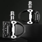 Rockbros P602 9/16" dviračio pedalai su SPD-SL sistema - juodi -- Bicycle Cleats
