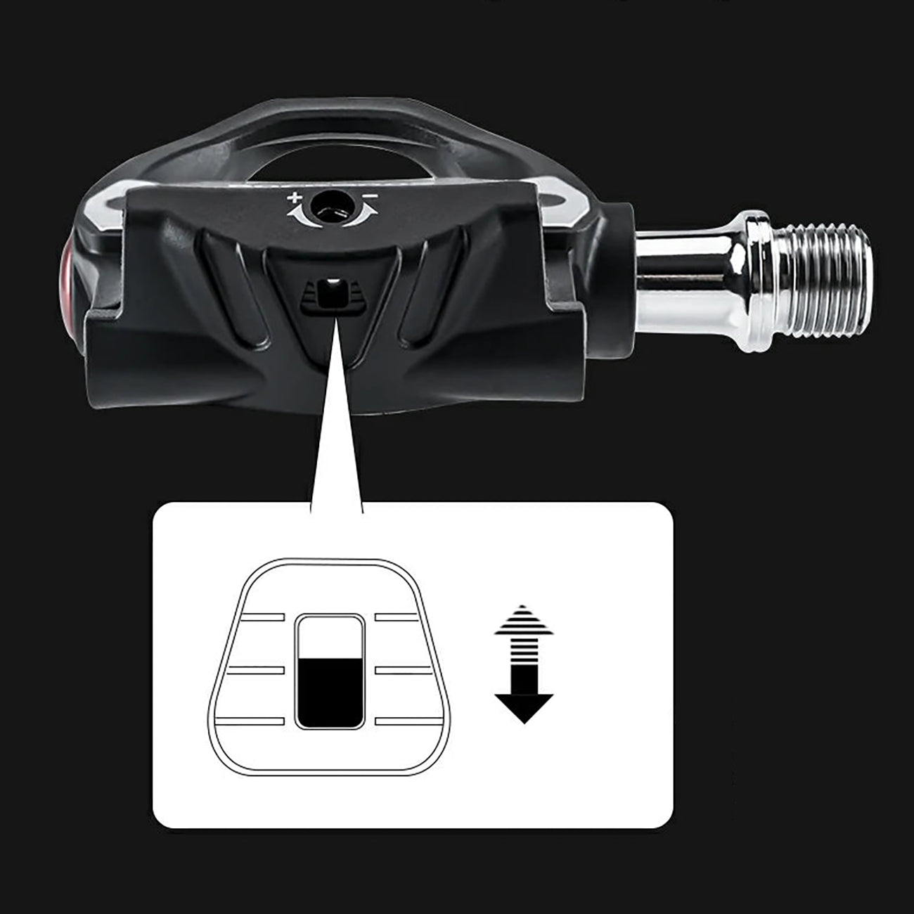 Rockbros P602 9/16" dviračio pedalai su SPD-SL sistema - juodi -- Bicycle Cleats