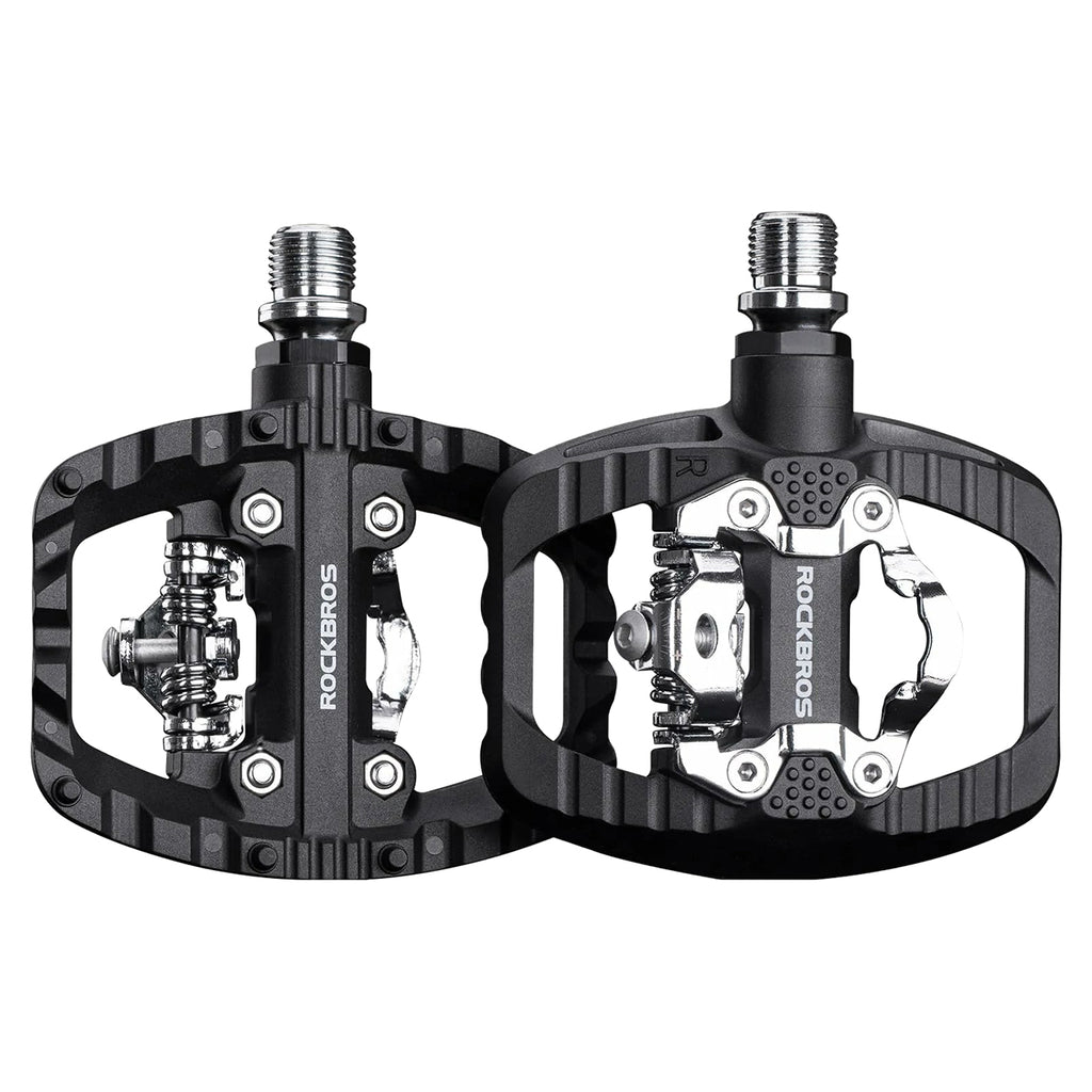 Rockbros PD303 pusiau užrakinami platformos dviračio pedalai - juodi -- Bicycle Locks