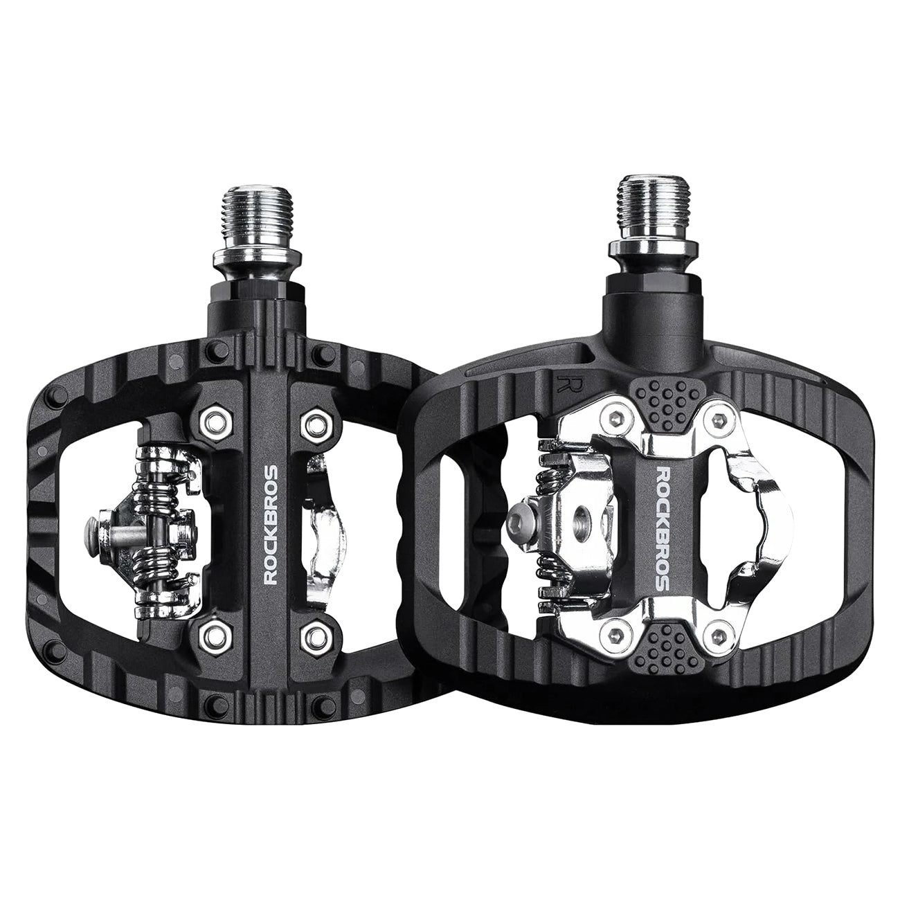 Rockbros PD303 pusiau užrakinami platformos dviračio pedalai - juodi -- Bicycle Locks