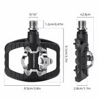 Rockbros PD303 pusiau užrakinami platformos dviračio pedalai - juodi -- Bicycle Locks