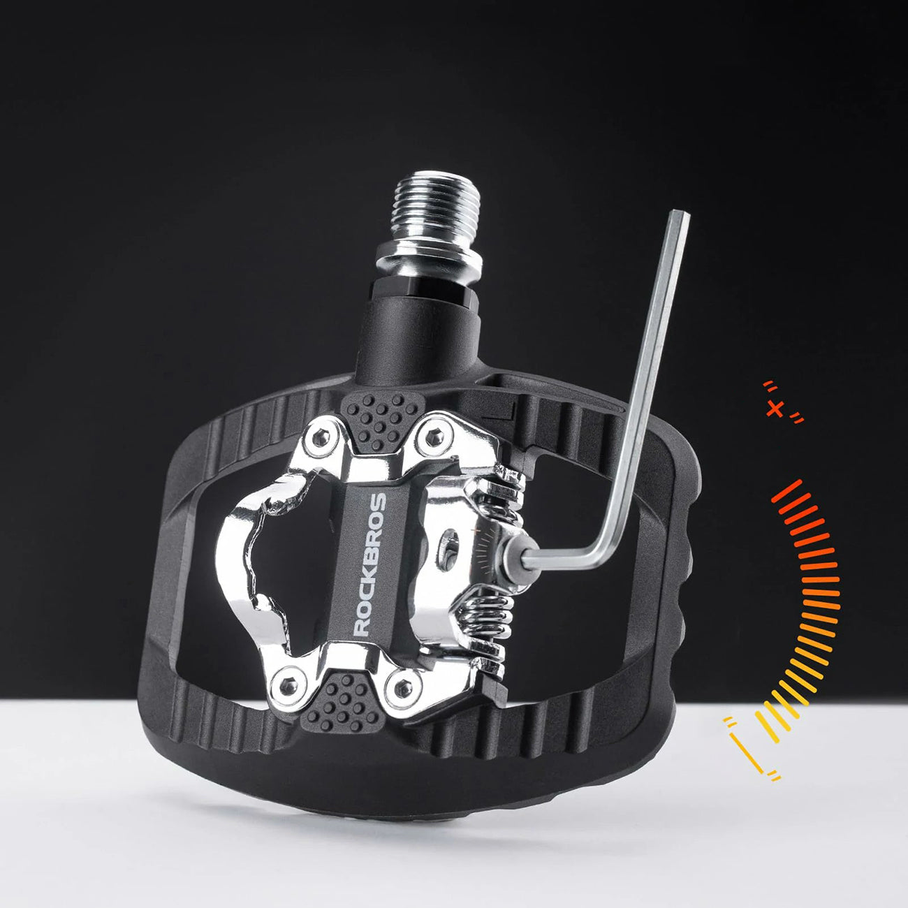 Rockbros PD303 pusiau užrakinami platformos dviračio pedalai - juodi -- Bicycle Locks