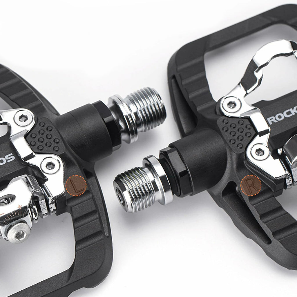 Rockbros PD303 pusiau užrakinami platformos dviračio pedalai - juodi -- Bicycle Locks
