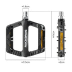 Rockbros BP2501 Atšvaitos Nailoniniai Dviračio Pedalai - Juodi -- Cycling Accessories