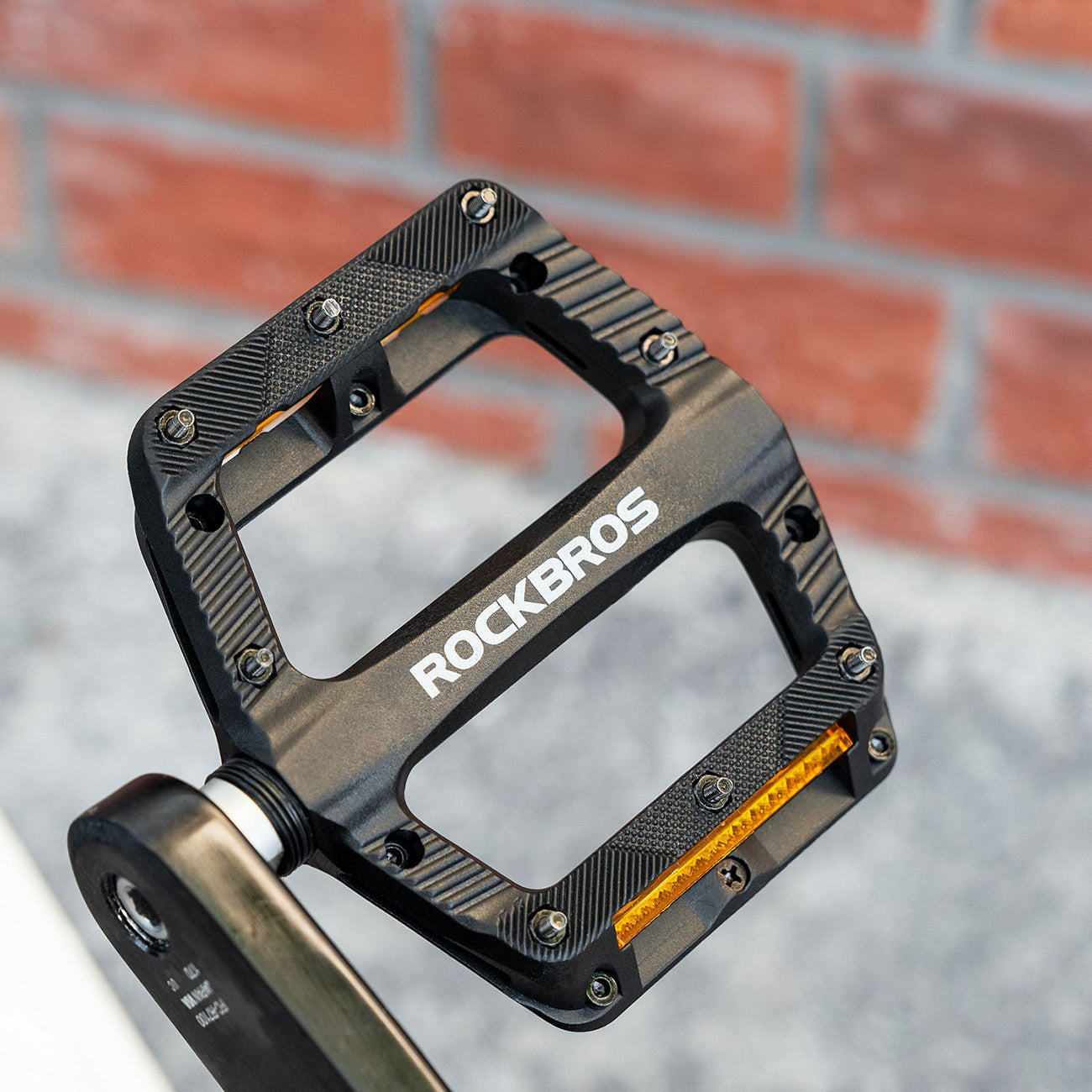 Rockbros BP2501 Atšvaitos Nailoniniai Dviračio Pedalai - Juodi -- Cycling Accessories